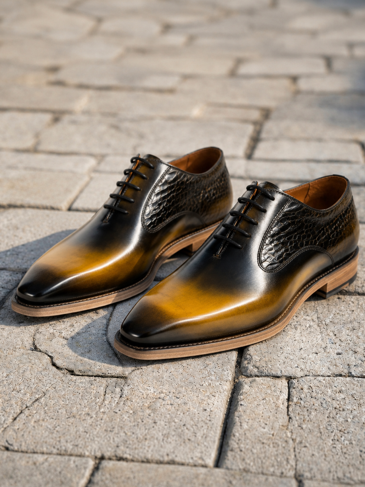 gold and black