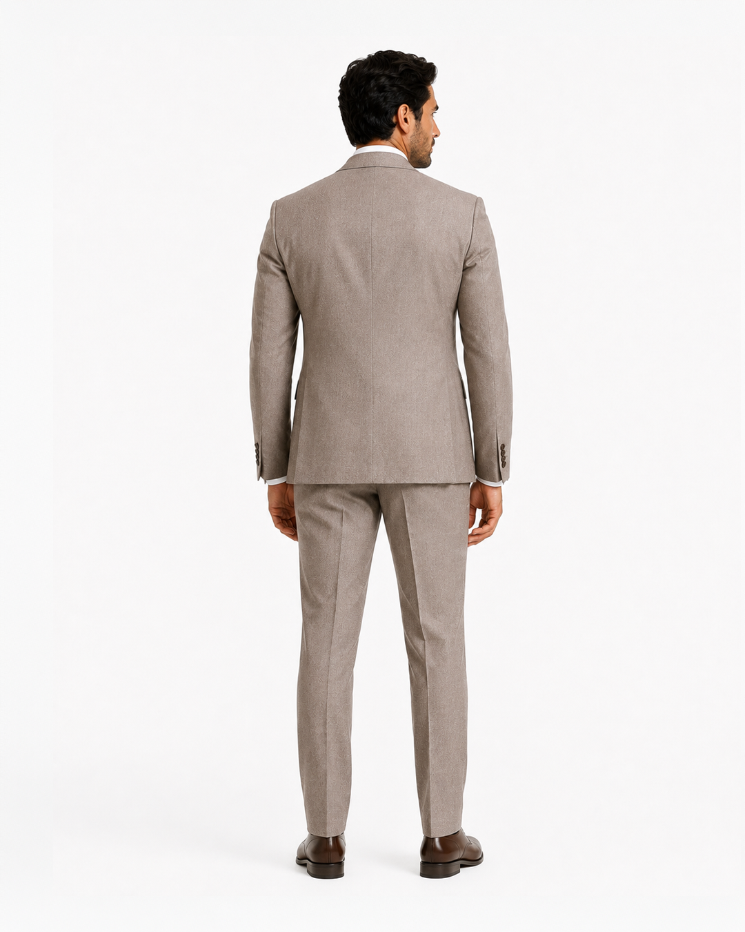 Beige Formal Two-Piece Suit