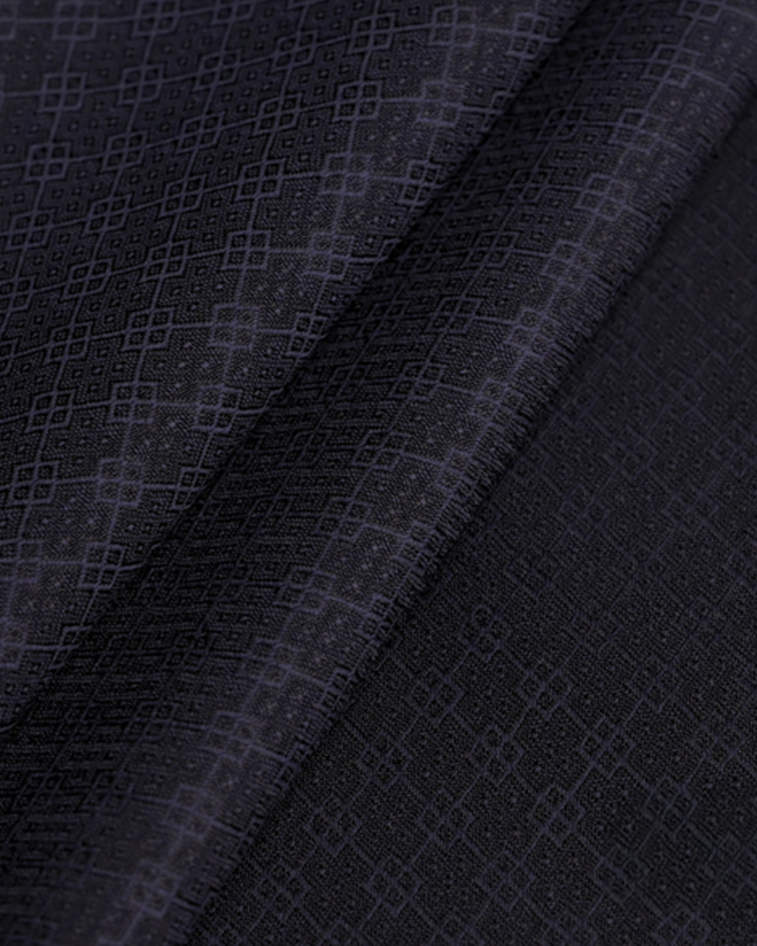Black Patterned Evening Suit