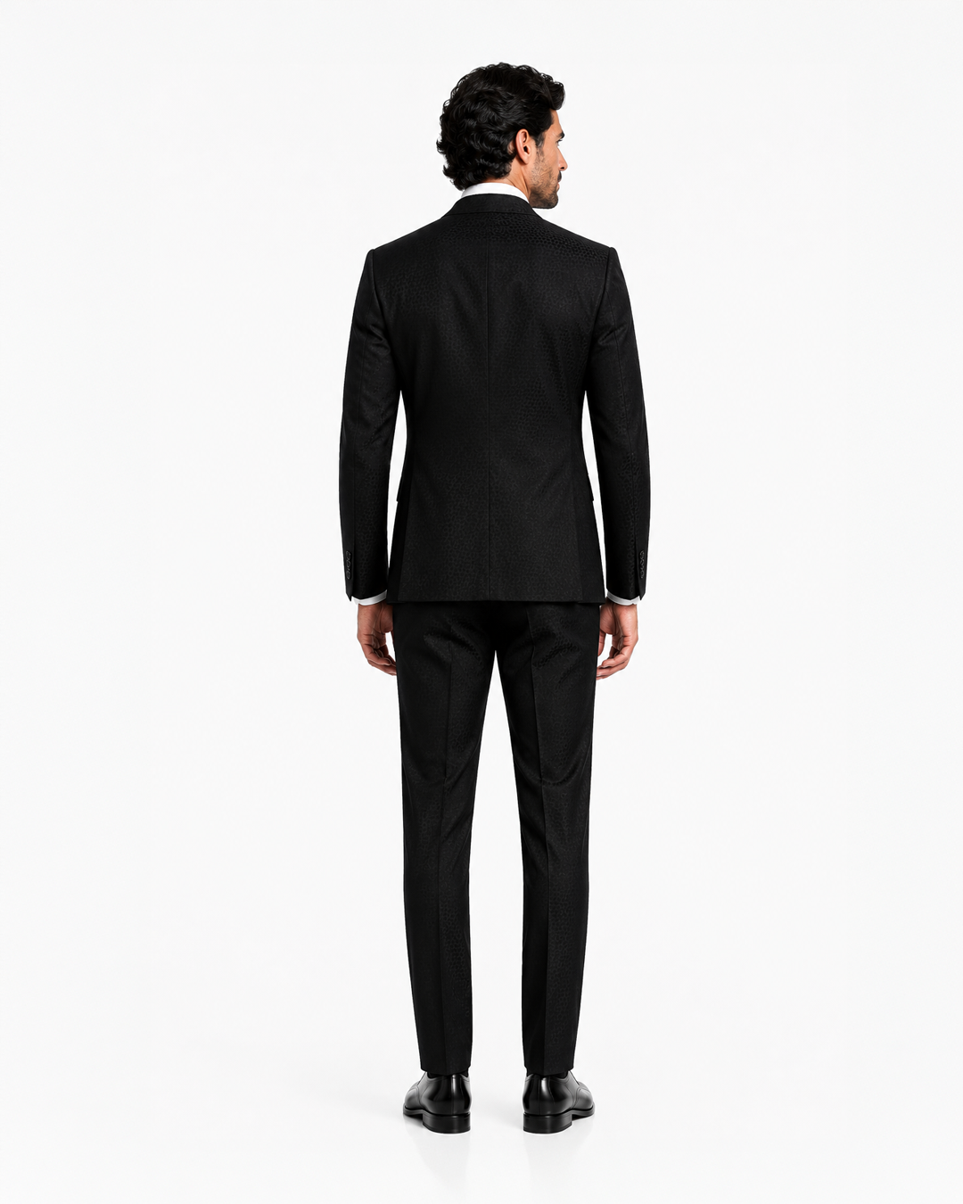 Black Peak Lapel Formal Suit