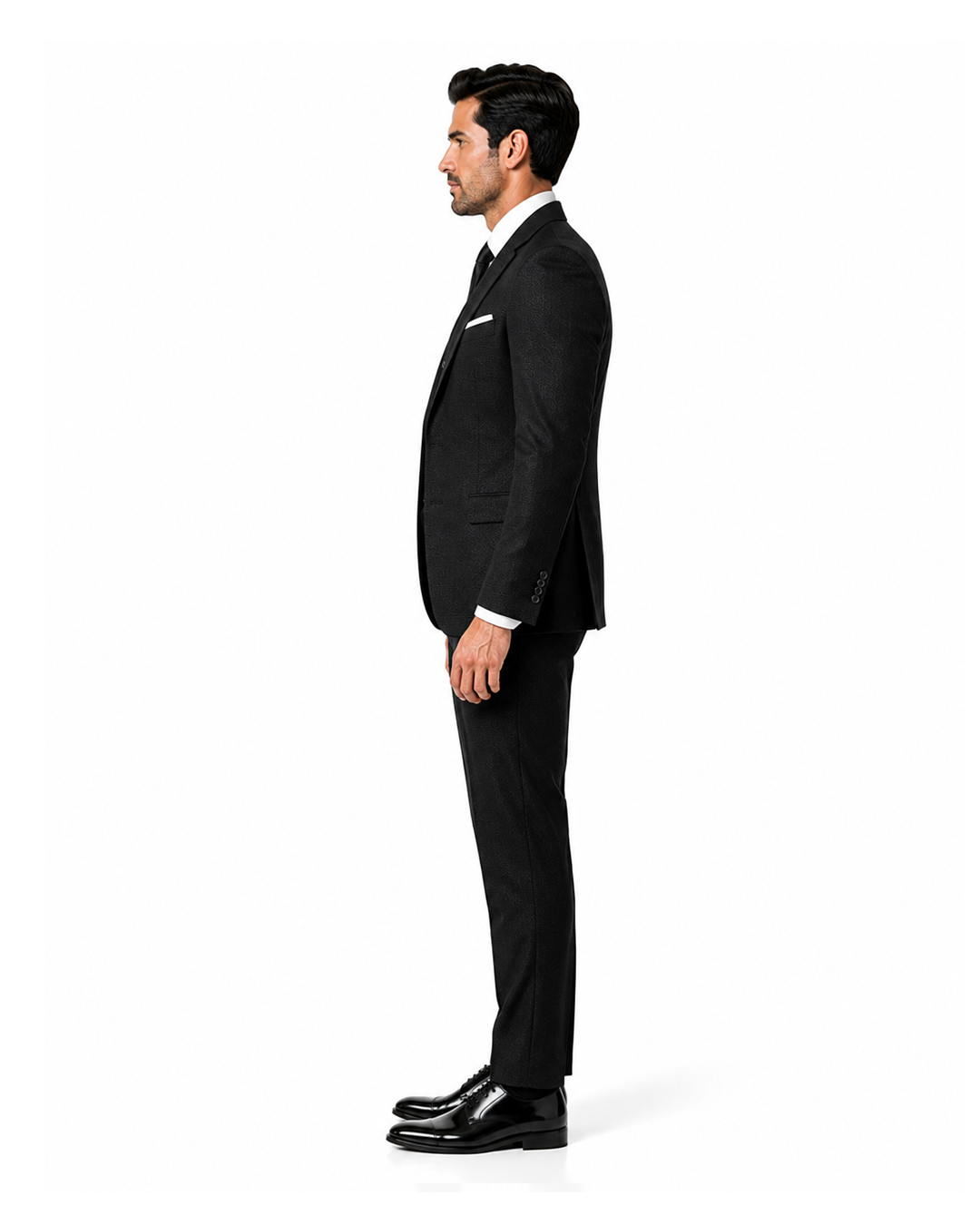 Black Three-Piece Cerimonia Suit