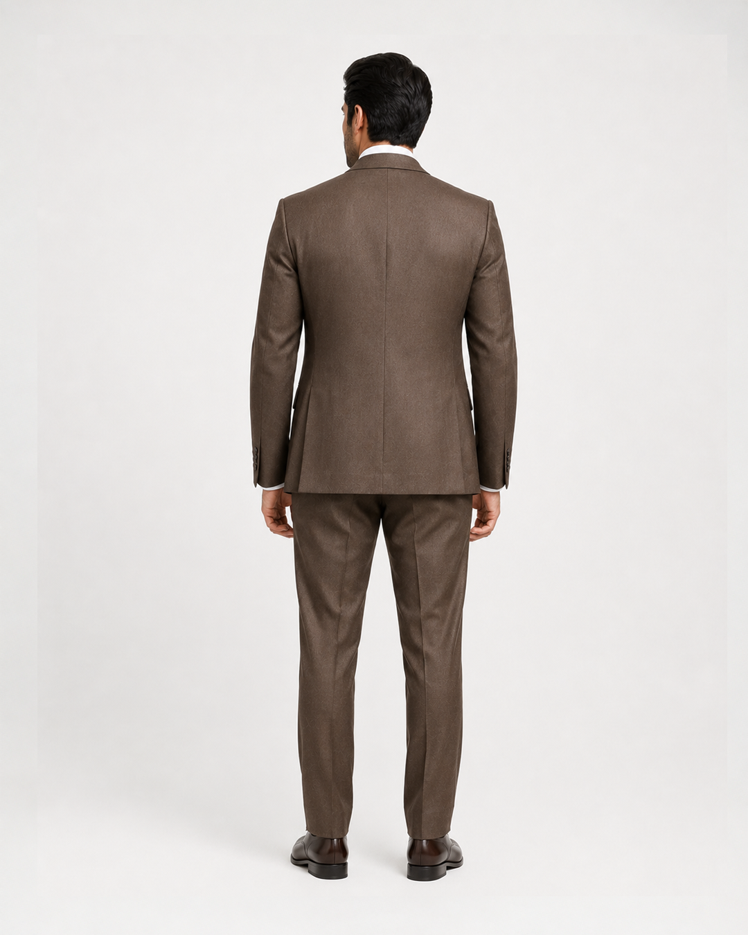 Brown Three-Piece Formal Suit