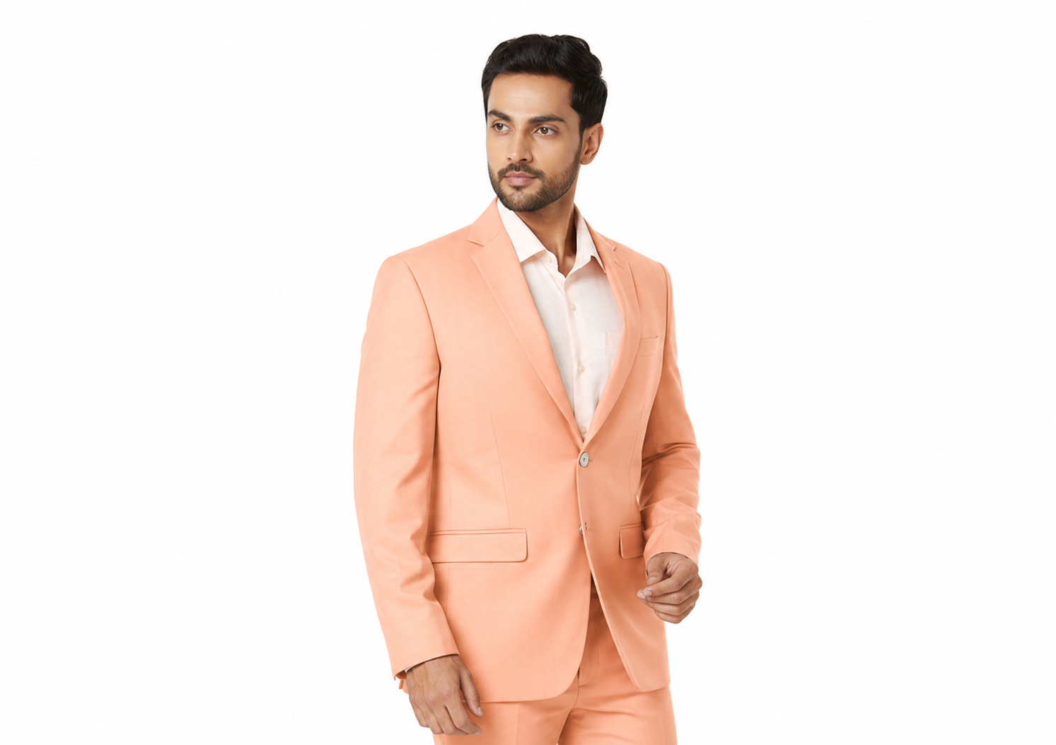 Peach slim fit