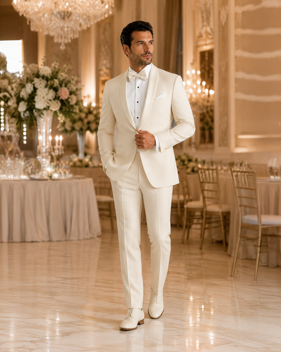 Ivory Ceremonial Dinner Suit