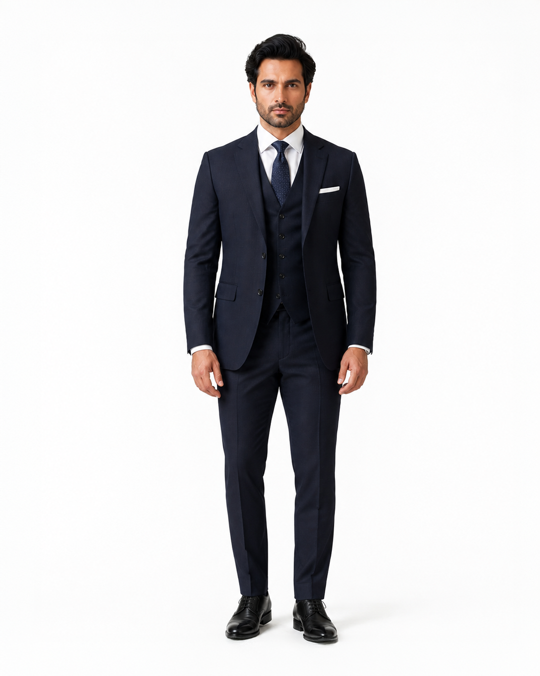 Navy Three-Piece Business Suit